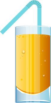 Glass of fresh juice clipart design illustration png