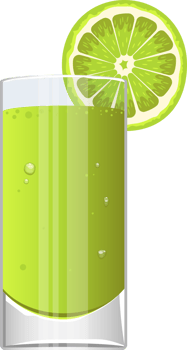 Glass of fresh juice clipart design illustration png