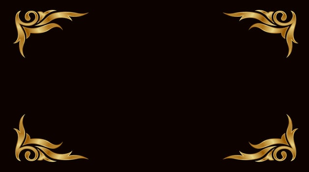 ornament vector golden corner decoration