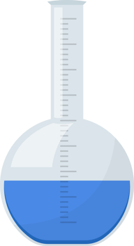 Laboratory chemical flask clipart design illustration png
