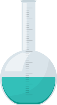 Laboratory chemical flask clipart design illustration png