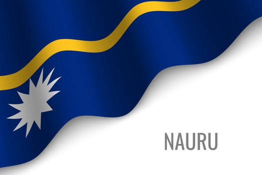 waving flag with copyspace vector