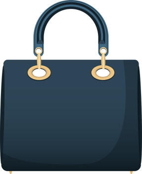 Lady bag clipart design illustration png
