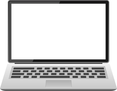 Laptop device clipart design illustration png