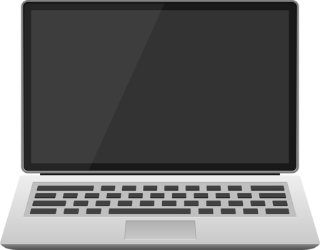 Laptop device clipart design illustration png