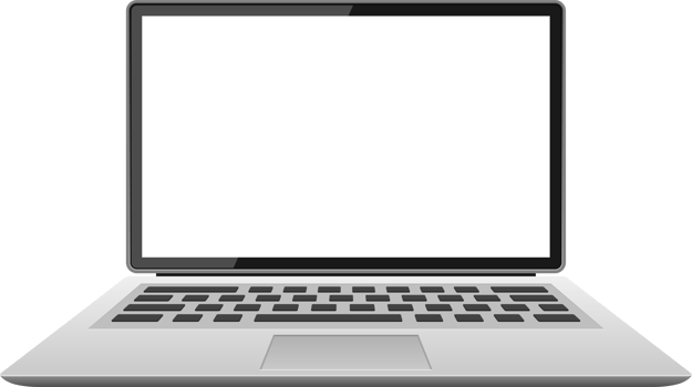 Laptop device clipart design illustration png
