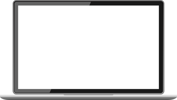 Laptop device clipart design illustration png