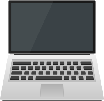 Laptop device clipart design illustration png