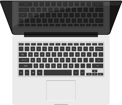 Laptop device clipart design illustration png