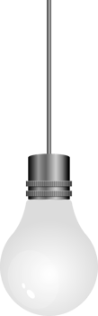 Realistic lightbulb clipart design illustration png