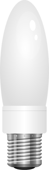 Realistic lightbulb clipart design illustration png
