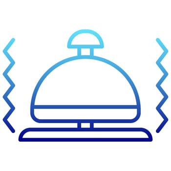 bell icon with transparent background vector