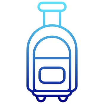 suitcase icon with transparent background vector