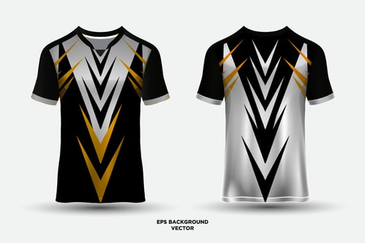Fantastic and Bizarre sports jersey design t-shirts suitable for racing, soccer, gaming, motocross, gaming, cycling vector