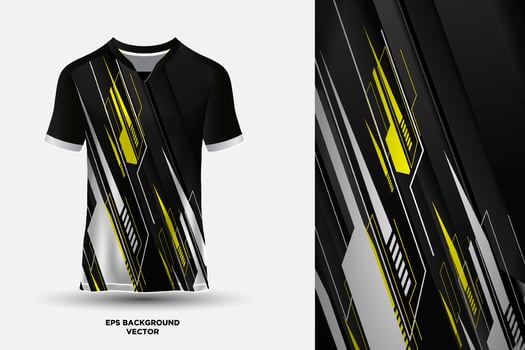 Wonderful and Bizarre T shirt sports abstract jersey suitable for racing, soccer, gaming, motocross, gaming, cycling. vector