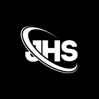 JHS logo. JHS letter. JHS letter logo design. Initials JHS logo linked with circle and uppercase monogram logo. JHS typography for technology, business and real estate brand. vector