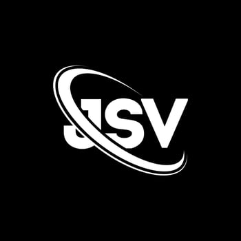 JSV logo. JSV letter. JSV letter logo design. Initials JSV logo linked with circle and uppercase monogram logo. JSV typography for technology, business and real estate brand. vector