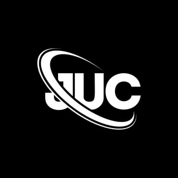 JUC logo. JUC letter. JUC letter logo design. Initials JUC logo linked with circle and uppercase monogram logo. JUC typography for technology, business and real estate brand. vector