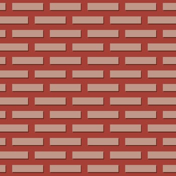 Brick wall texture. Brown brick pattern. Design element. Vector background