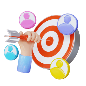 3d render target marketing png