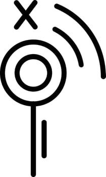 No Signal Line Icon vector