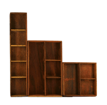 Empty wooden shelf cupboard cabinet png