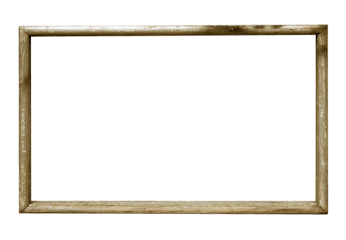 wooden photo frame on transparent background png file