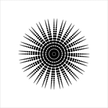 Mandala, Circle Shape made from Eight Point Star Shape. Vector Illustration