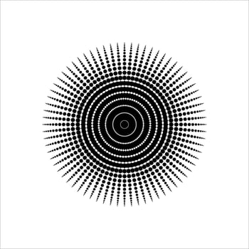 Mandala, Circle Shape made from Eight Point Star Shape. Vector Illustration