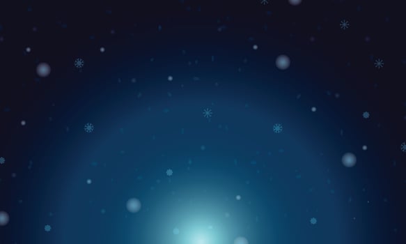 Dark blue vector template with ice snowflakes.