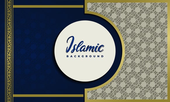 Arabic elegant luxury ornamental islamic background with islamic pattern decorative ornament vector