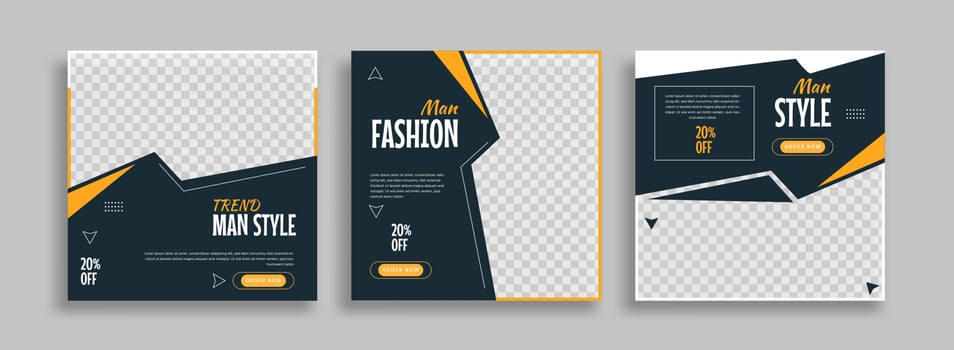 Creative social media post template design vector illustration