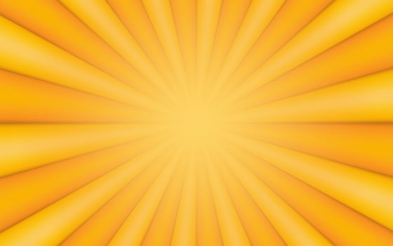 Sun rays retro vintage style on yellow background, Comic pattern with sunburst 3d background. Rays. Summer banner vector illustration