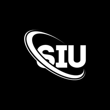 SIU logo. SIU letter. SIU letter logo design. Initials SIU logo linked with circle and uppercase monogram logo. SIU typography for technology, business and real estate brand. vector