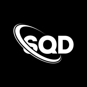 SQD logo. SQD letter. SQD letter logo design. Initials SQD logo linked with circle and uppercase monogram logo. SQD typography for technology, business and real estate brand. vector