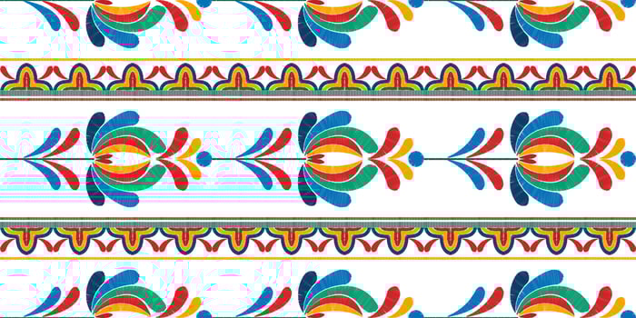 Ikat floral ethnic seamless textile pattern design. Aztec fabric carpet mandala ornaments textile decorations wallpaper. Tribal boho native flower motif traditional embroidery vector background