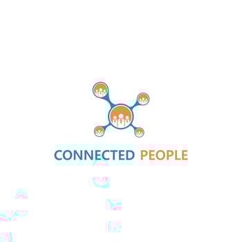 logo design connects everyone vector