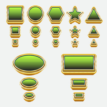 golden diamond border frame vector illustration