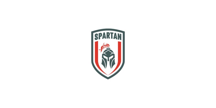 shield Spartan logo vector designs