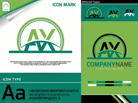 Letter ax logo premium vector