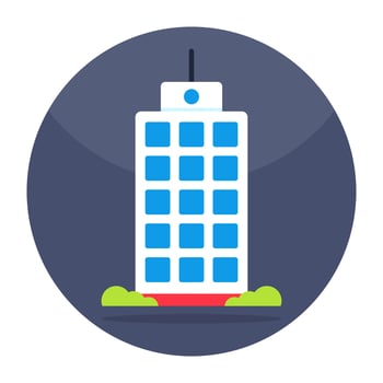 Perfect design icon of business center vector