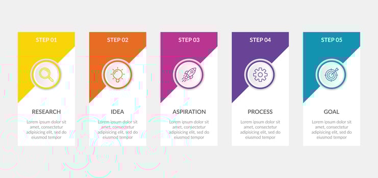Business infographic. Infographic elements template. Vector illustration. Abstract elements of graph. Simple. Modern. Diagram with steps, options, parts or process. Creative concept for infographic.