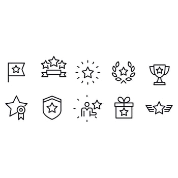 Star Award Icons vector design