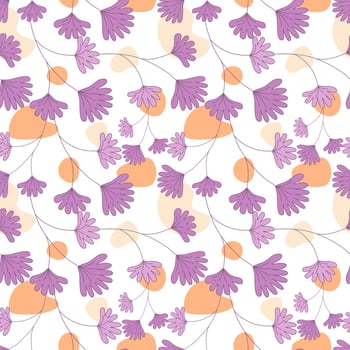 Seamless flowers patterns designed in doodle and vintage style. on white background for digital print, background, spring theme decoration, fabric pattern, card, scrapbook, t-shirt design and more vector