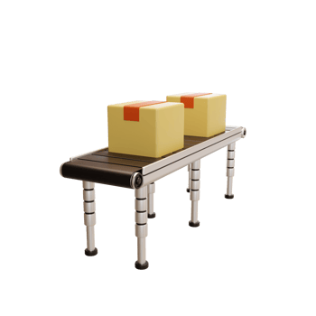 Conveyor belt illustration 3d png