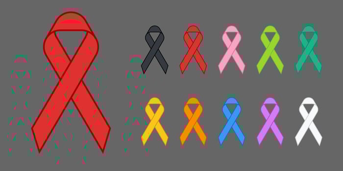 Colorful Awareness Ribbons vector