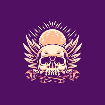 Skull Rider Illustration vector