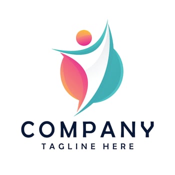 life coaching logo design vector