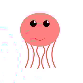 Jelly fish illustration vector