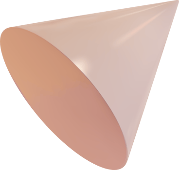 3d shape triangle pyramid in pastel color png